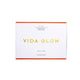Vida Glow product packaging on a light gray background