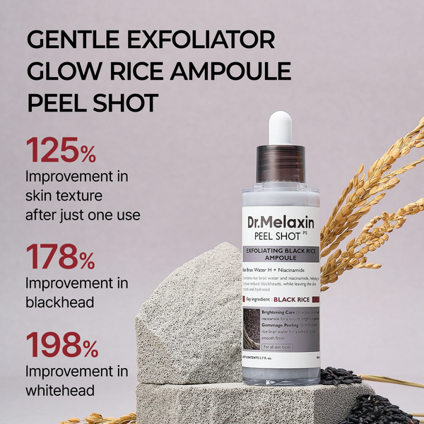 Dr. Melaxin Peel Shot Exfoliating Black Rice Ampoule 80ml