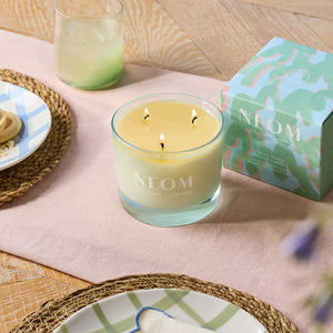 NEOM Energy Burst 3 Wick Candle - Spearmint, Rosemary & Eucalyptus 420g