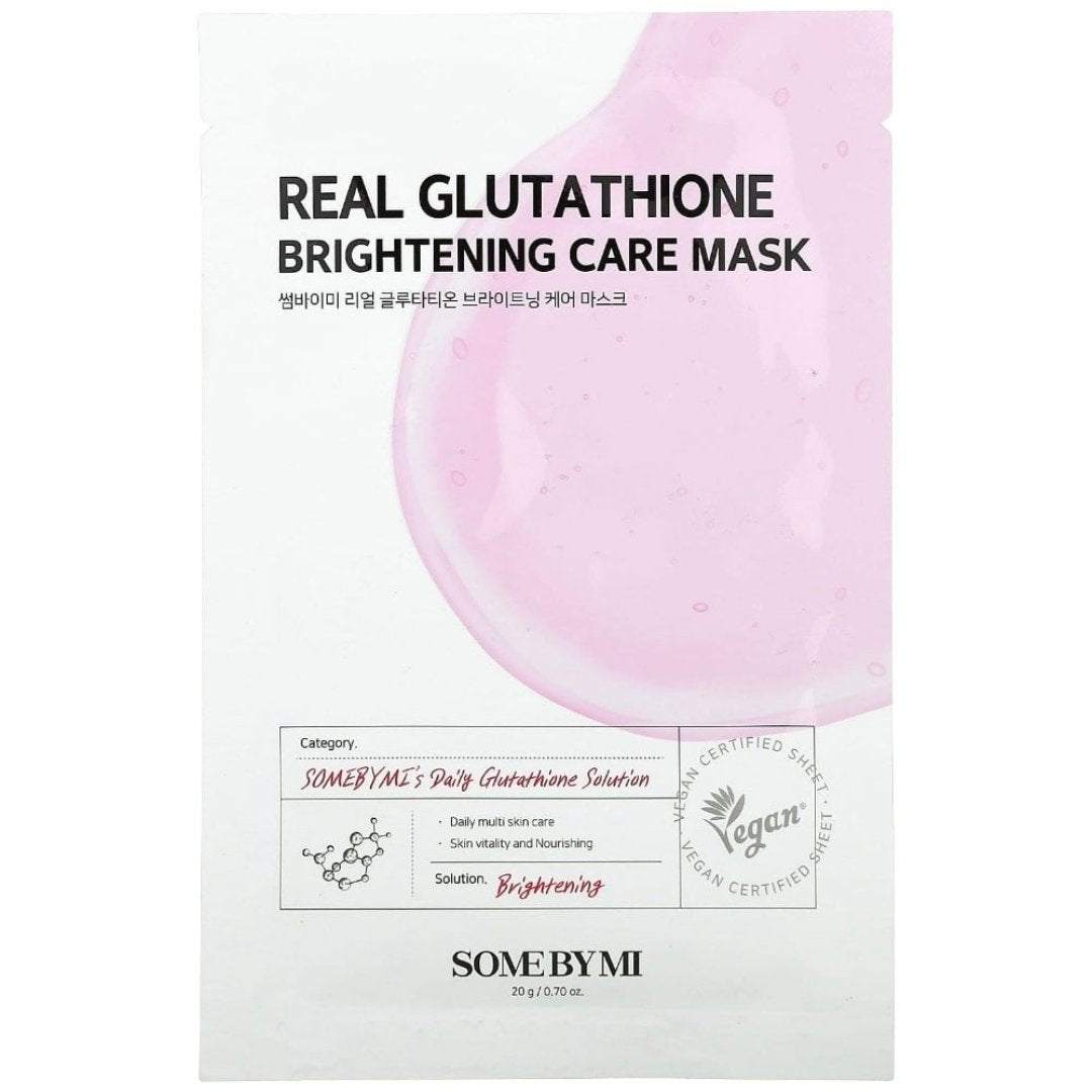 Some By Mi Real Glutathione Brightening Care Sheet Mask 20g Buy Online Today