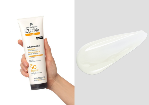 Heliocare spf swatch