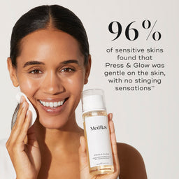 96% of sensitive skins found that press and glow was gentle on the skin with no stinging sensations
