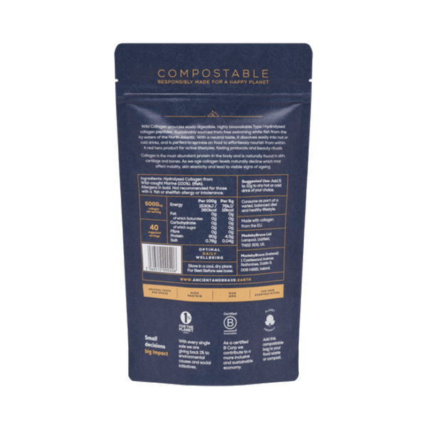 Ancient + Brave Wild Collagen Supplements Pouch