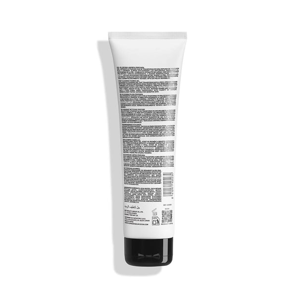 Tube of skincare product with label on a white background