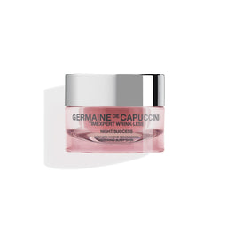 A jar of Germaine de Capuccini Night Success Timexpert Wrinkless Mask on a white background with a soft shadow.
