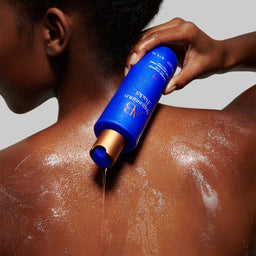 Model using Augustinus Bader The Body Cleanser