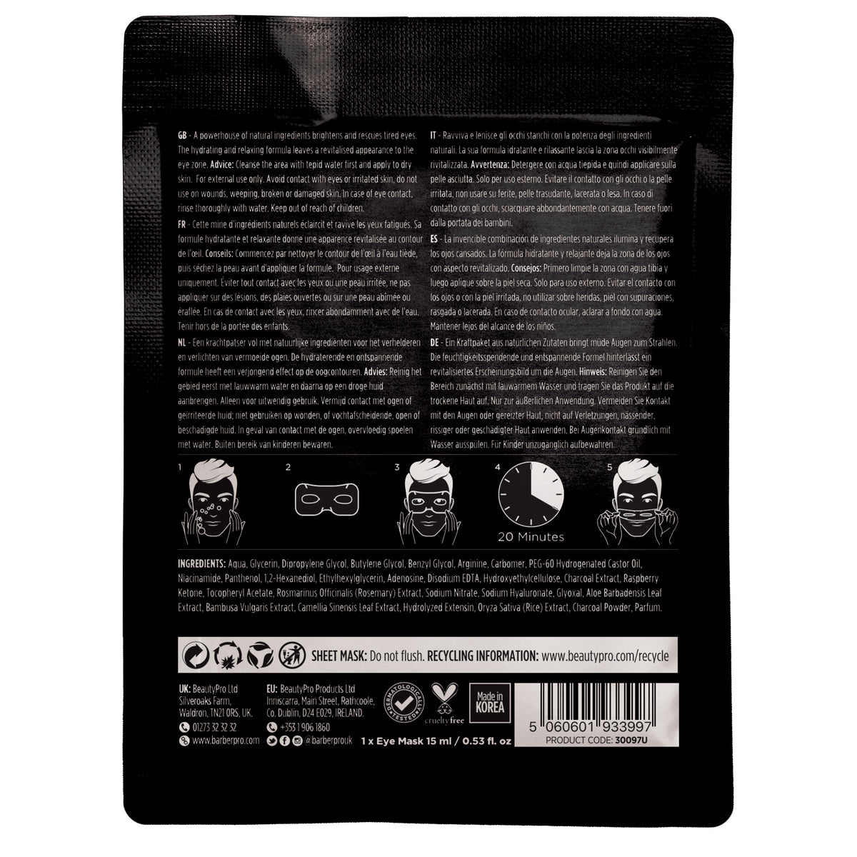 BARBER PRO Super Eye Mask