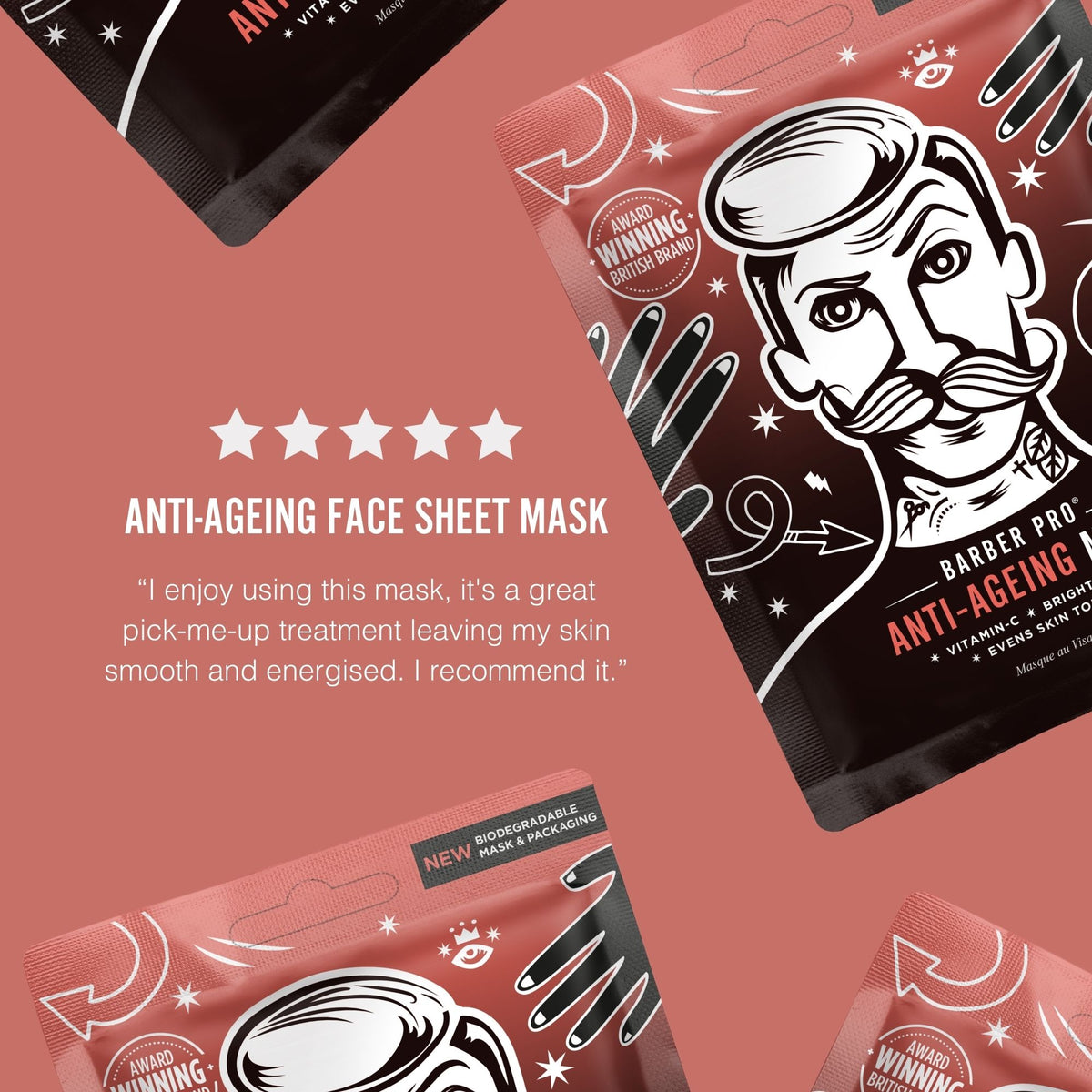 BARBER PRO Anti-Ageing Face Sheet Mask