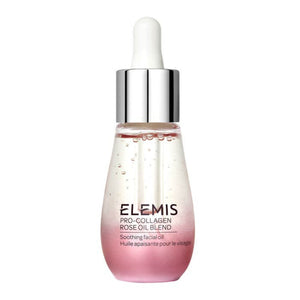 Elemis Pro-Collagen Rose Oil Blend dropper bottle on a white background