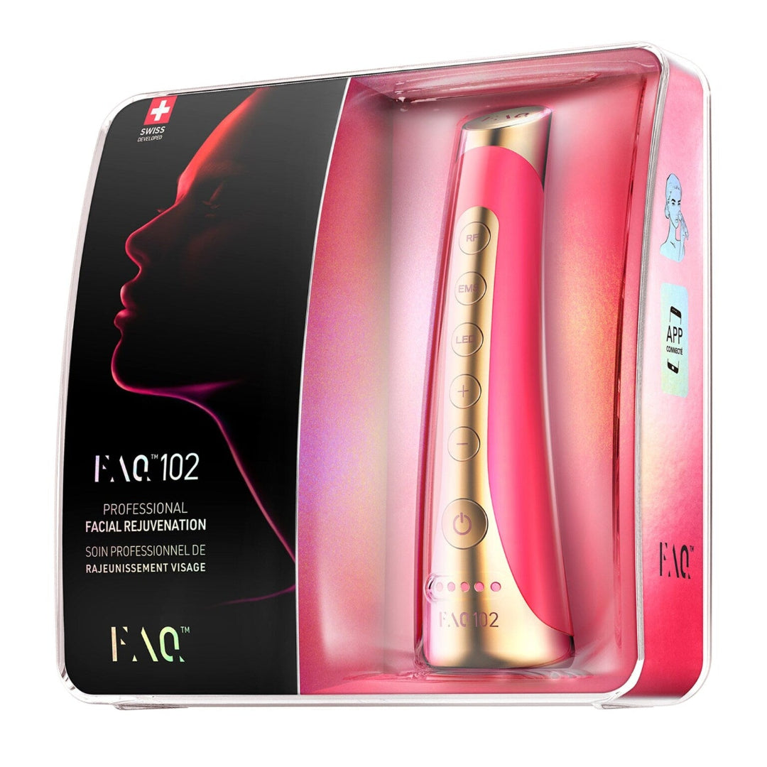 FOREO FAQ 102 High-Frequency Red Light Therapy LED Wand Pink Ruby