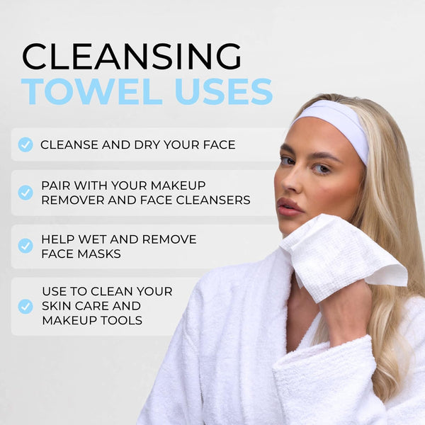 ISOSKIN Cotton Cleansing Towels - 60 sheets