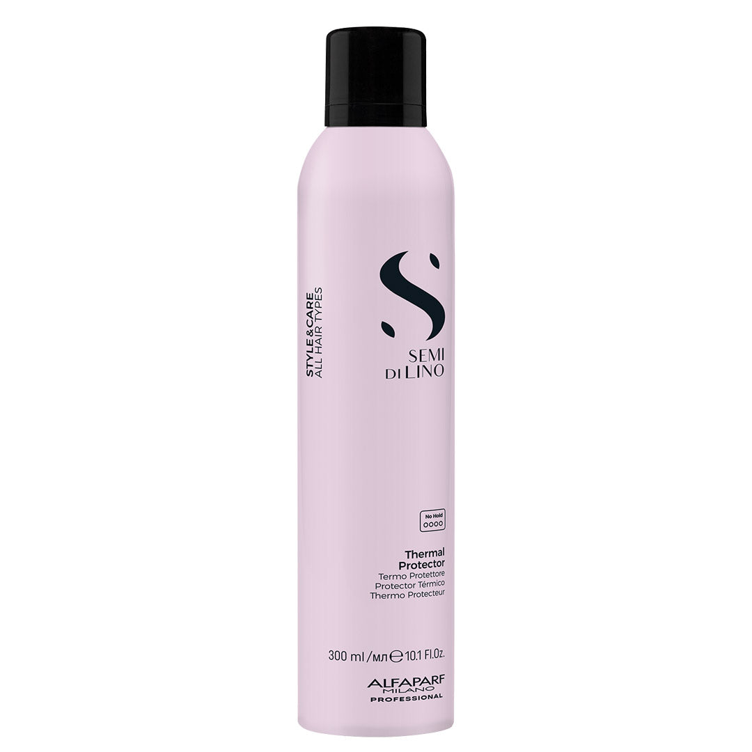 Semi Di Lino hair product bottle on a white background