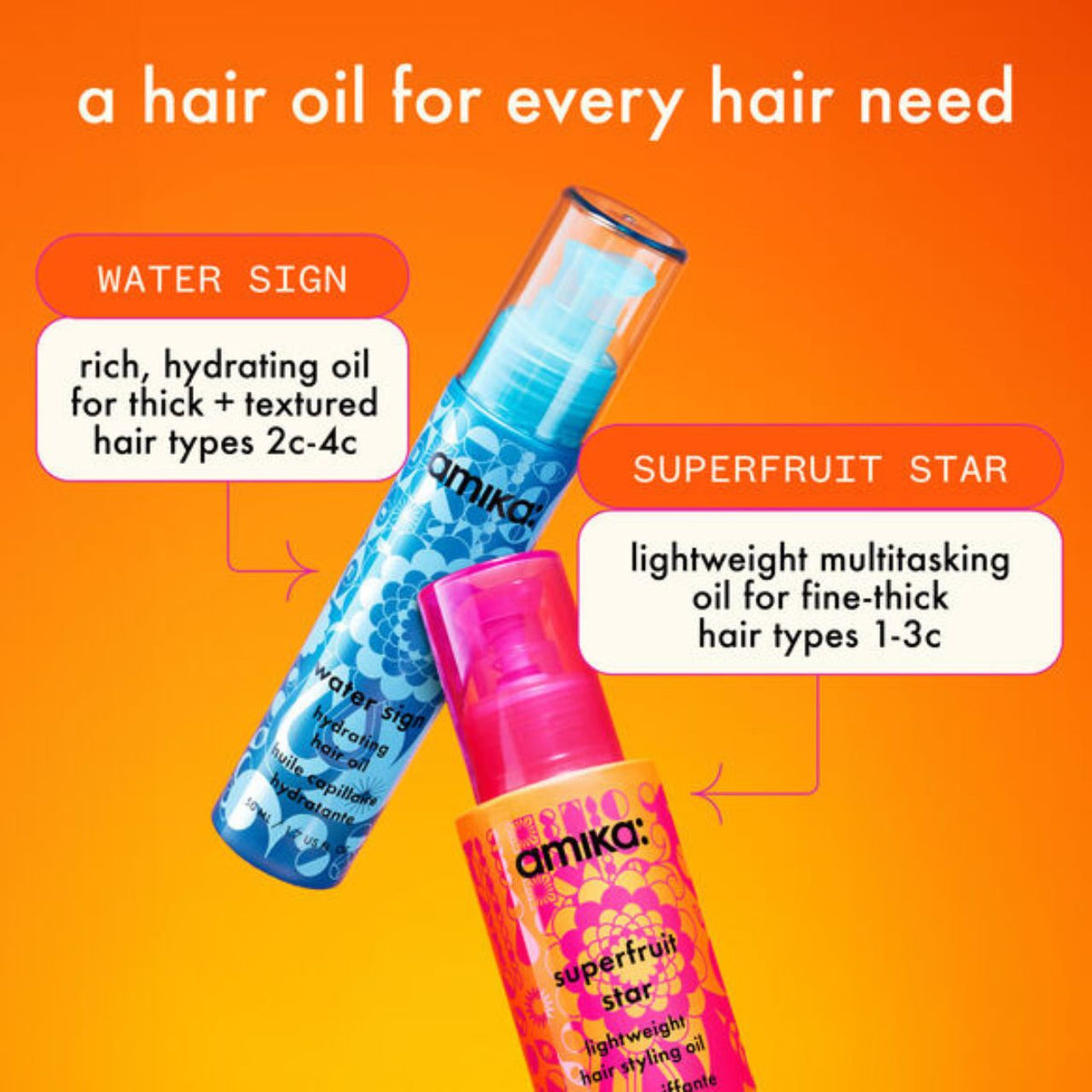 Amika Superfruit Star Lightweight Hair Styling Oil 50ml