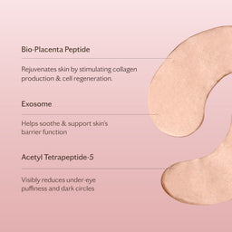 MZ SKIN Bio-Placenta Peptide Illuminating Hydrogel Eye Mask Sachet (5 Pack)