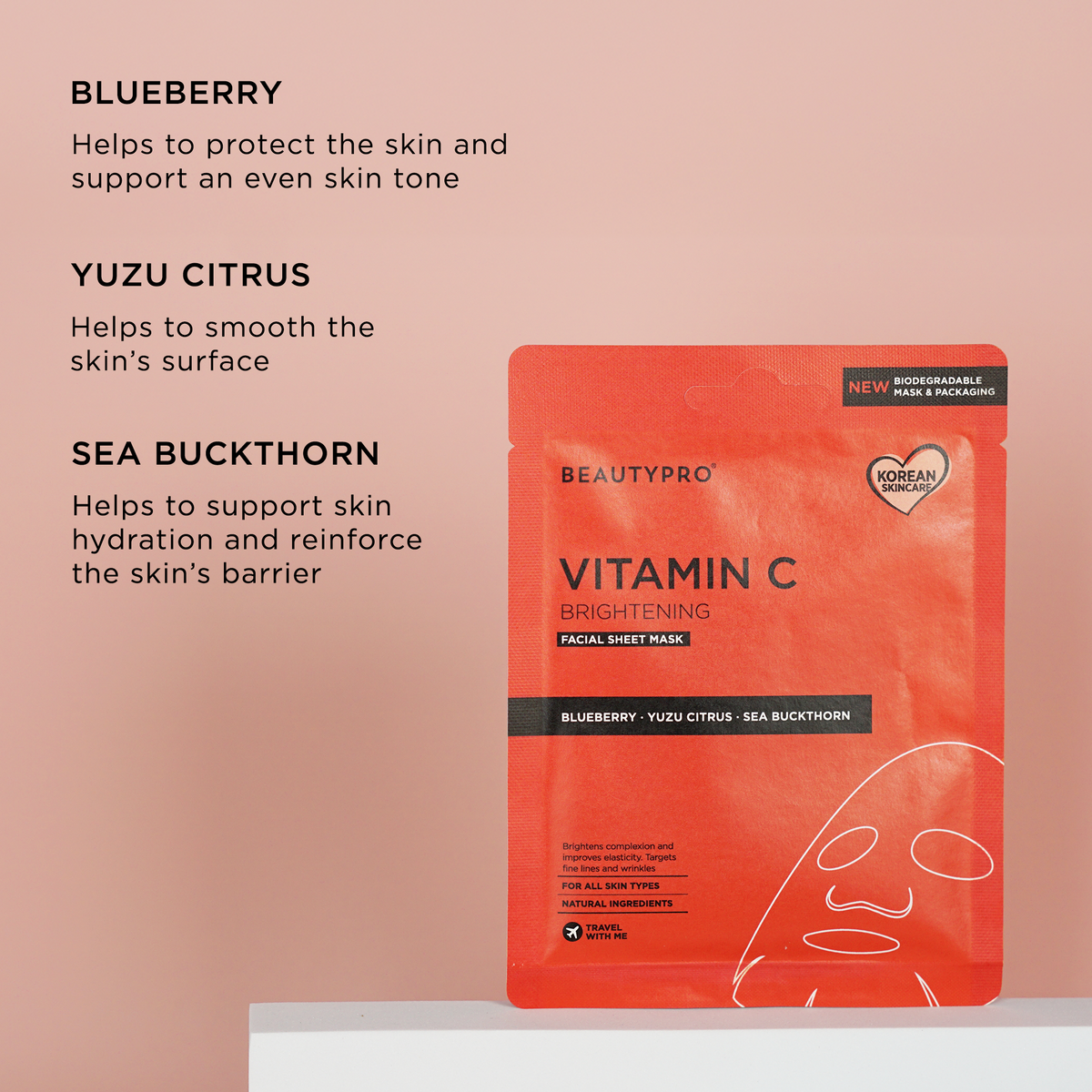BEAUTYPRO VITAMIN C Brightening Sheet Mask