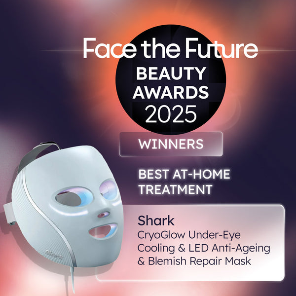 Shark CryoGlow Under-Eye Cooling & LED Anti-Ageing & Blemish Repair Mask With Recharging Stand in Blue