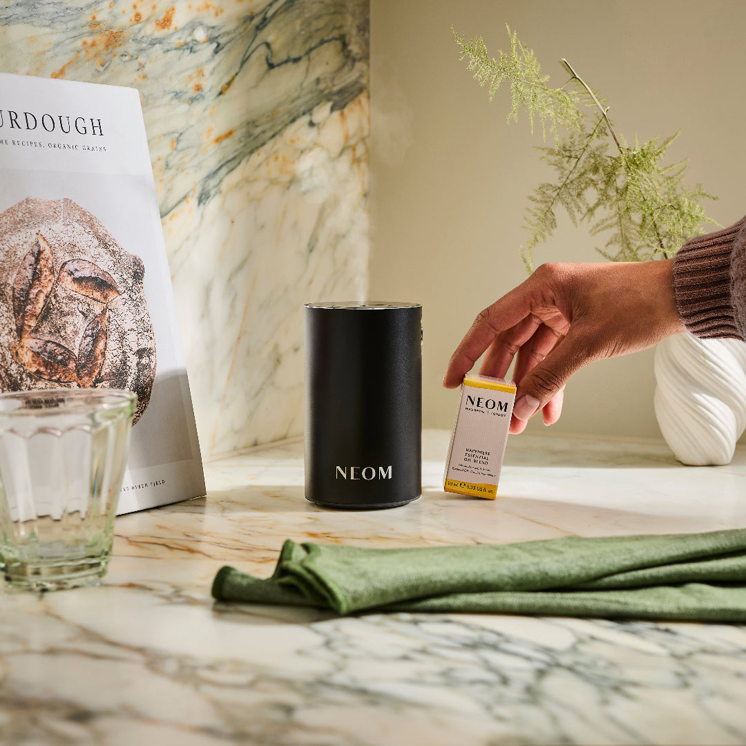 NEOM Wellbeing Pod Mini+ Waterless Essential Oil Diffuser - Black