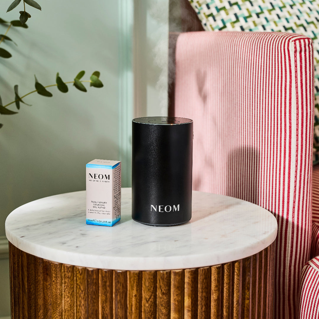 NEOM Wellbeing Pod Mini+ Waterless Essential Oil Diffuser - Black