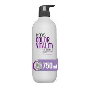 KMS Color Vitality shampoo bottle on a white background