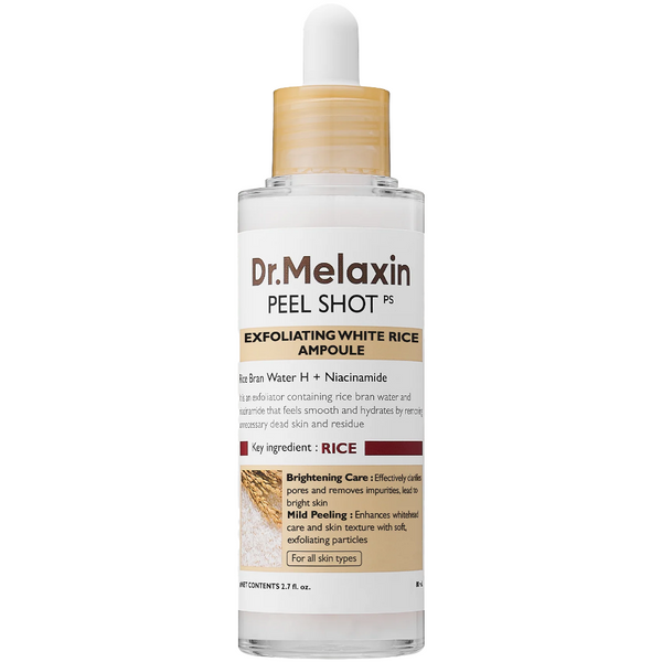 Dr. Melaxin Peel Shot Exfoliating White Rice Ampoule 80ml