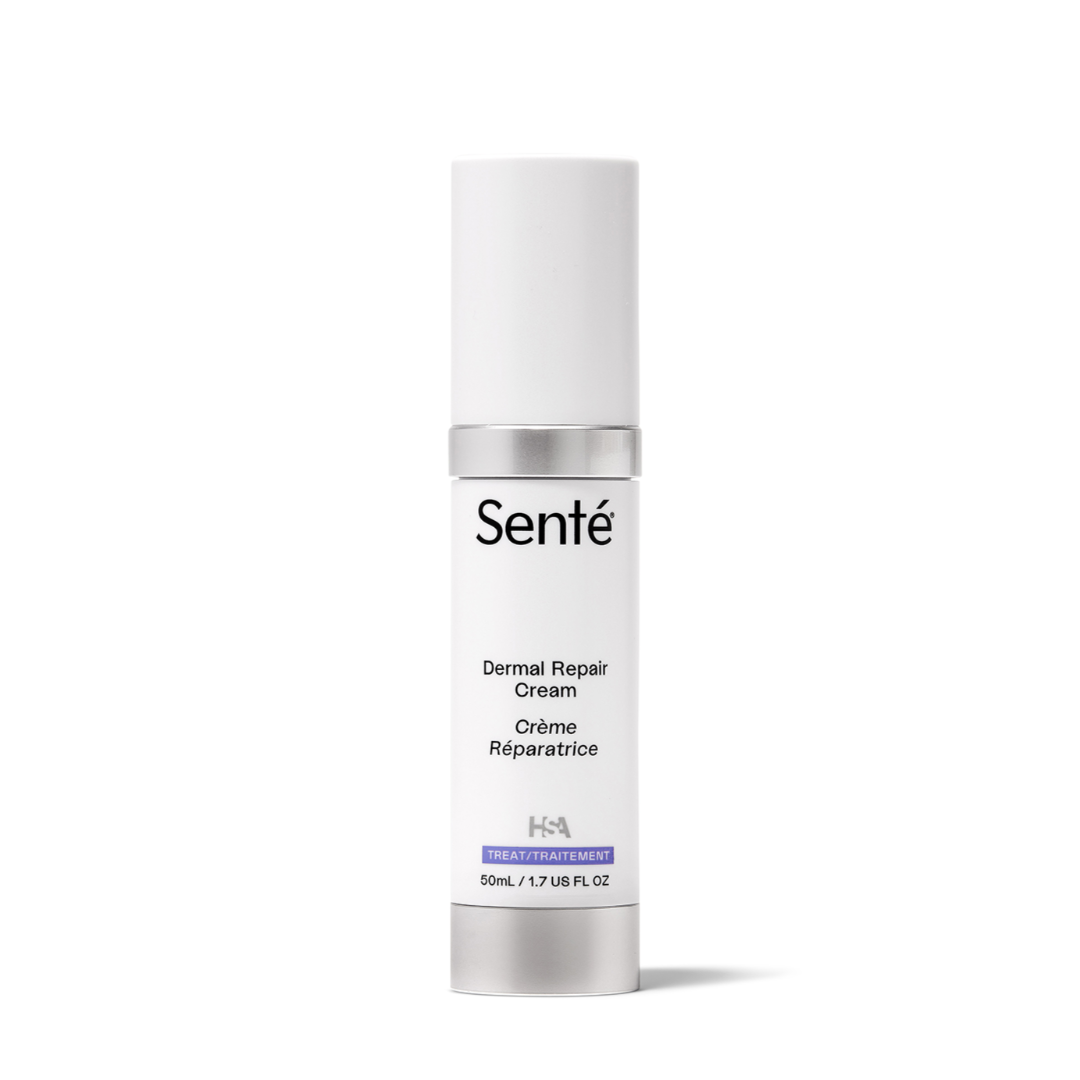 Senté Dermal Repair Cream bottle on a white background