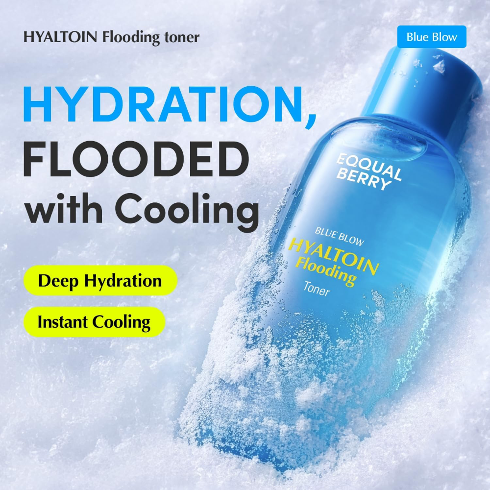 Eqqualberry Blue Blow Hyaltoin Flooding Toner 150ml