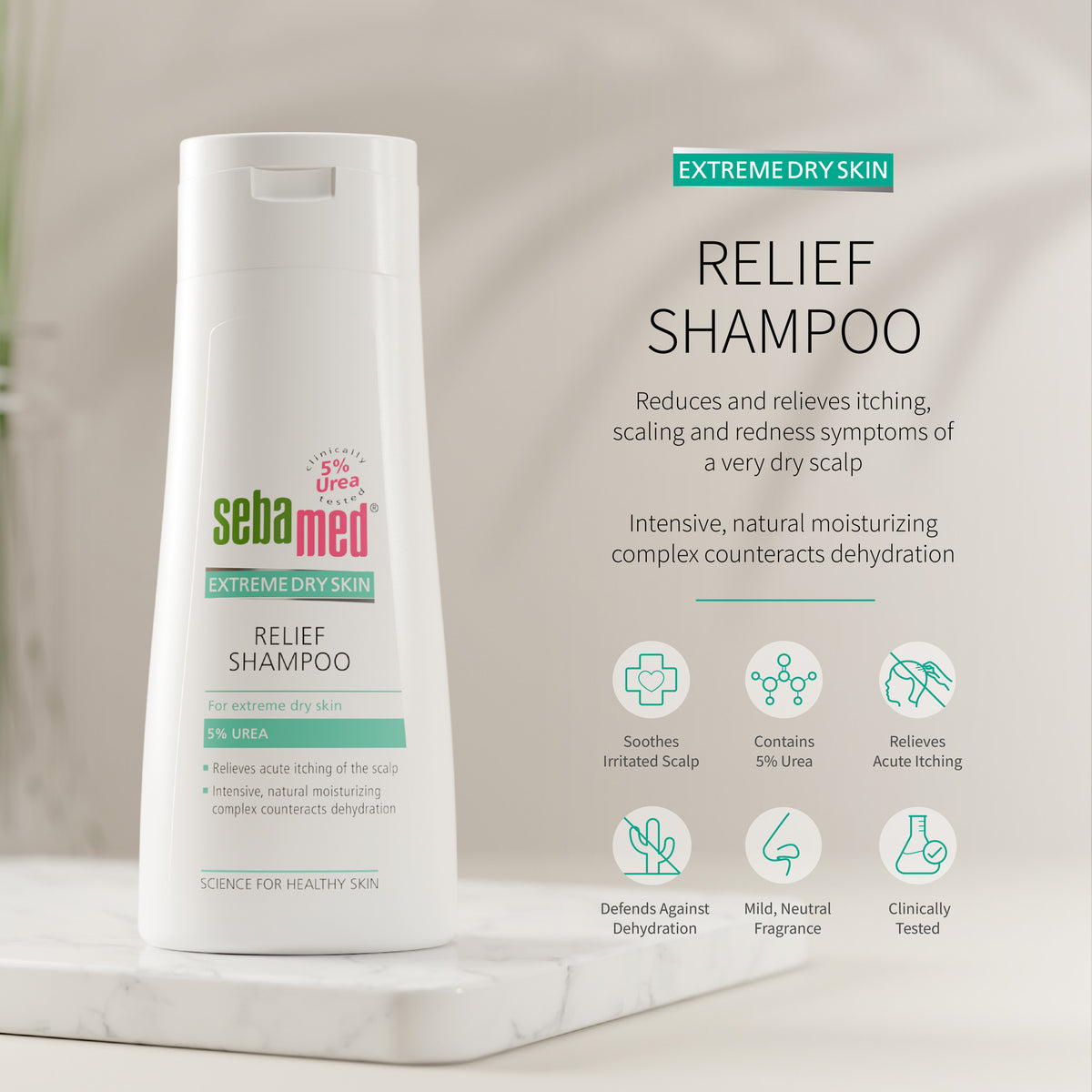 Sebamed Extreme Dry Skin Relief Shampoo 5% Urea 200ml