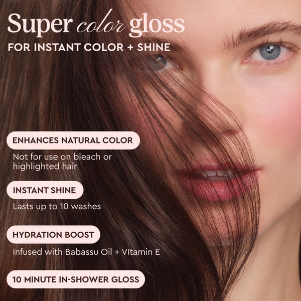 Glaze Supergloss Color Conditioning Hair Gloss Chocolate Gleam For Instant Shine 190ml