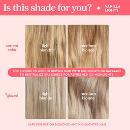 Glaze Supergloss Toning Conditioning Hair Gloss Vanilla Lights For Instant Shine 190ml