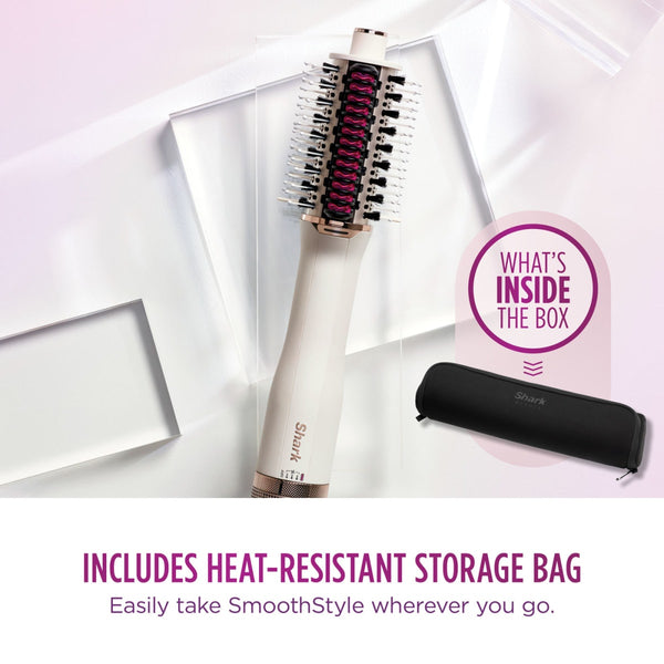 Shark Beauty SmoothStyle Heated Brush & Smoothing Comb with Storage Bag