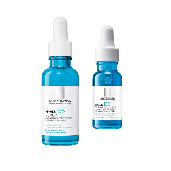 La Roche-Posay Replump & Hydrate Hyalu B5 Duo: Face Serum & Eye Cream Hyaluronic Acid Concentrated Care