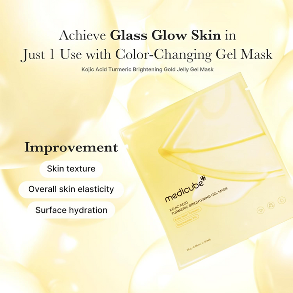 Medicube Kojic Acid Turmeric Brightening Gel Mask 4 x 28g