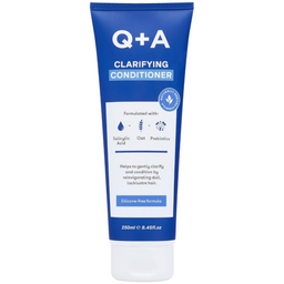 Q+A Clarifying Conditioner tube on a white background