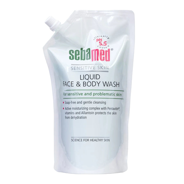 Sebamed Liquid Face & Body Wash 1L Refill