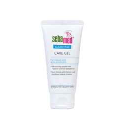 Sebamed Clear Face Care Gel tube on a white background