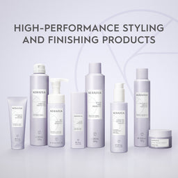 Kerastik hair care products on a light gray background with text 'High-Performance Styling and Finishing Products'.