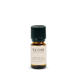 NEOM essential oil bottle on a white background