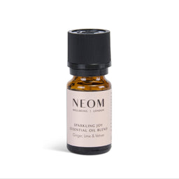 Neom essential oil blend bottle on a white background