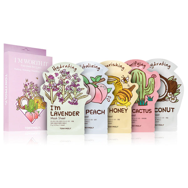 TONYMOLY I´m Worth It Face Mask Set 5pcs