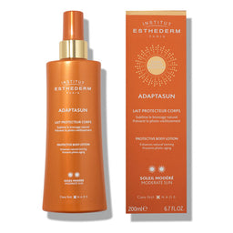Institut Esthederm Adaptasun Body Lotion Moderate Sun bottle and packaging