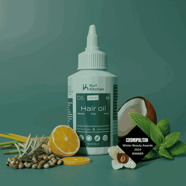 Kurl Kitchen Baobab, Okra and Hemp Hair Oil 100ml