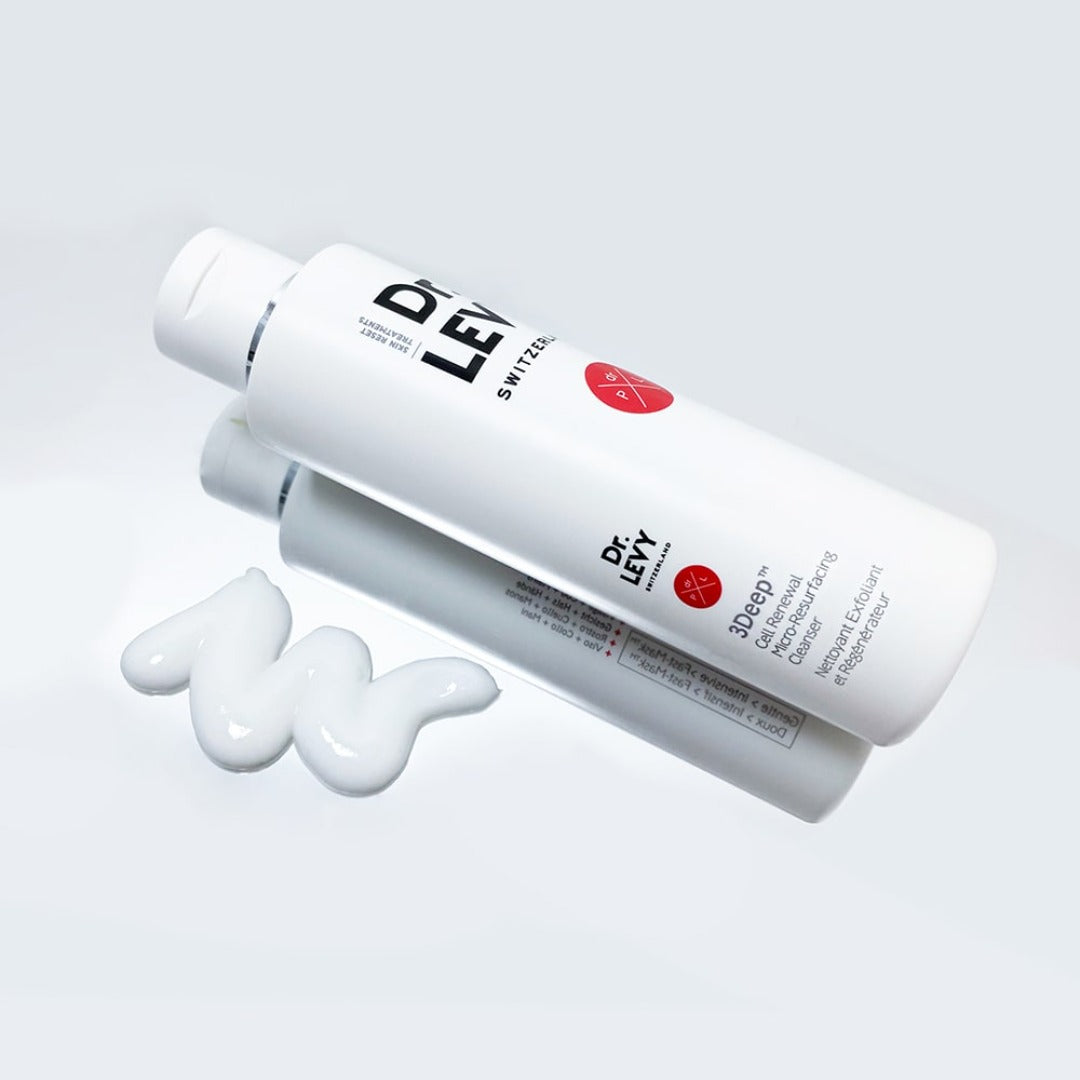 Dr LEVY Switzerland 3Deep Renewal Micro-Resurfacing Cleanser bottle