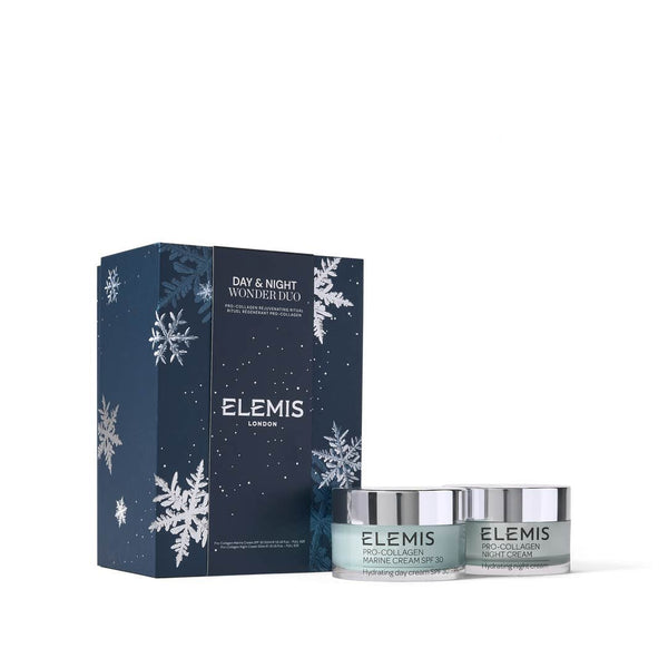 ELEMIS Day & Night Wonder Duo with two cream jars and a box on a white background