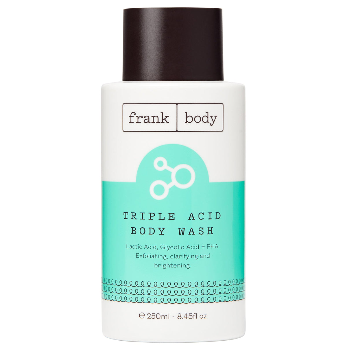 Triple Acid Body Wash bottle by Frank Body on a white background