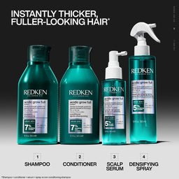 Redken Acidic Grow Full System Hair Serum for Thin Hair, Strengthens & Thickens 100ml