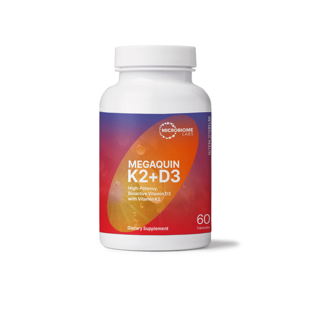 Microbiome Labs Megaquin K2+D3 60 Capsules