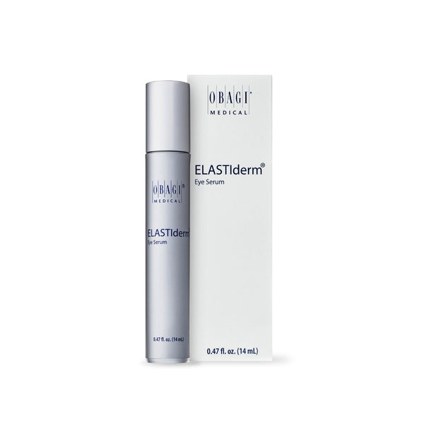 Obagi ELASTIderm Eye Serum with packaging on a white background