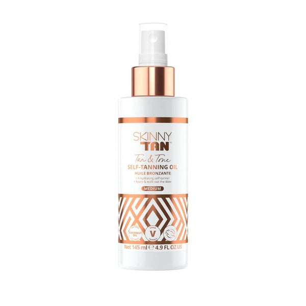Skinny Tan Tan & Tone Self -Tanning Oil Medium 145ml